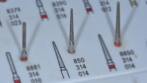 Rimozione dei perni in fibra - Fresa diamantata